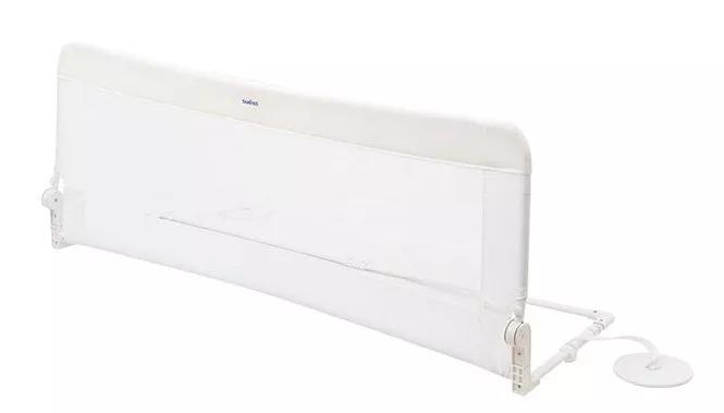 Lit gigogne barrière Olmitos 150 cm. Blanc +18m