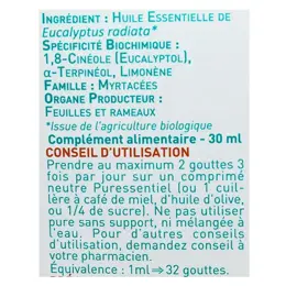 Puressentiel Huile Essentielle Eucalyptus Radié Bio 30ml