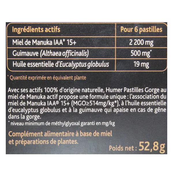 Humer Manuka 16 Pastillas Centro Fundido