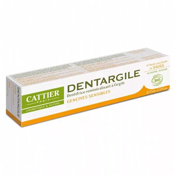 Cattier Dentargile Dentifrice Sauge Bio 75ml