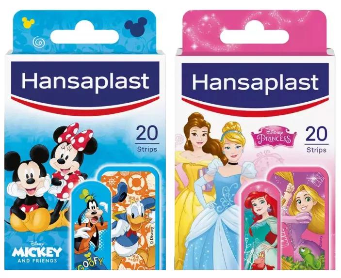 Hansaplast Junior Band-Aids Mickey et ses amis 20 unités + Princesses Disney 20 unités