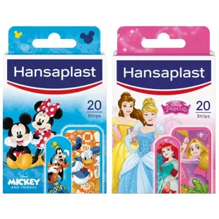 Hansaplast Junior Band-Aids Mickey e Amigos 20 unidades + Princesas Disney 20 unidades