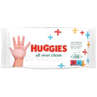 Huggies Lenços Umedecidos All Over Clean 56 Unidades