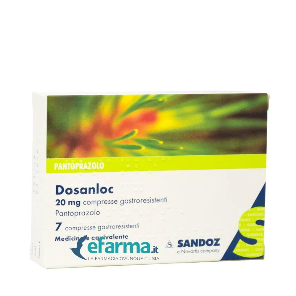 Dosanloc 20 mg Pantoprazolo Reflusso 7 Compresse Gastroresistenti