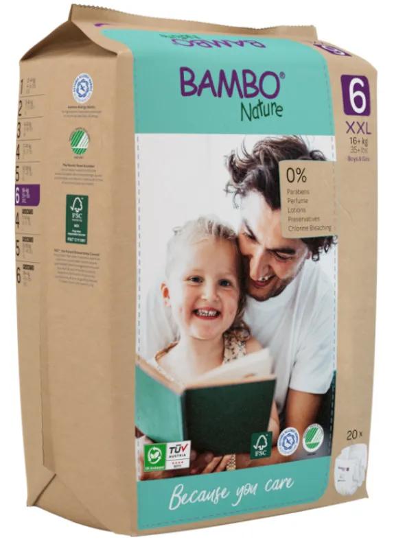 Bambo Nature Diapers T6 (+16 Kg) 20 units