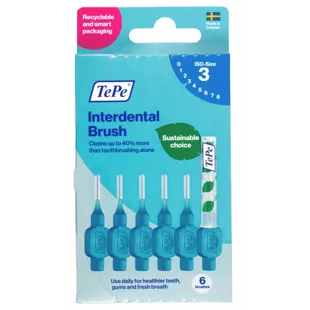 TePe Interdental Brush Blue 0.6mm 6 pcs