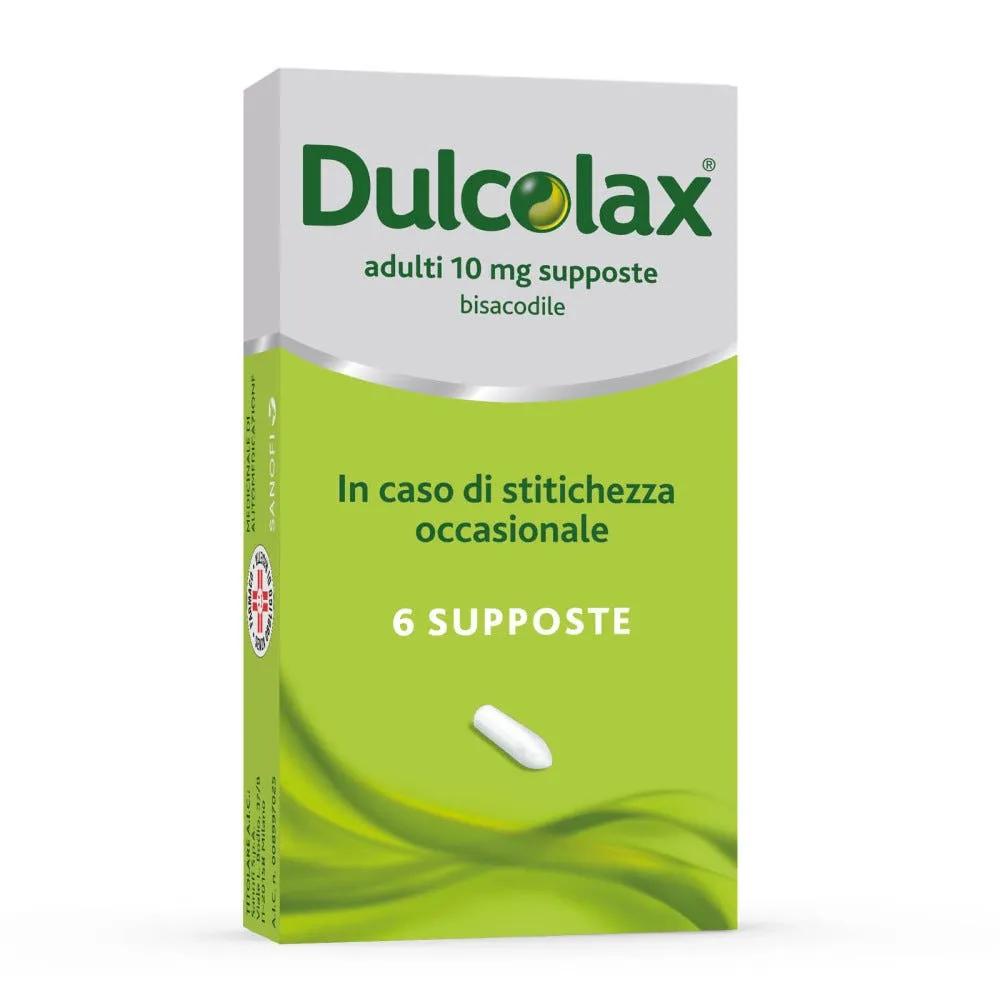 Dulcolax Supposte Adulti per Stitichezza Occasionale 6 Supposte da 10 mg