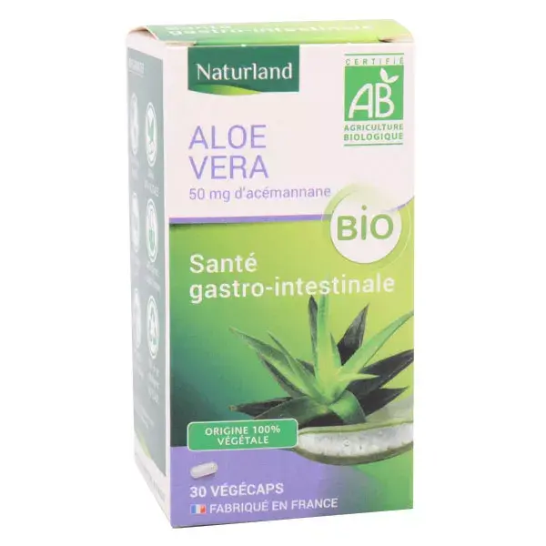 Naturland Aloe Vera Bio 30 gélules