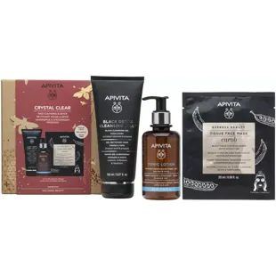 Apivita Black Detox Cleanser 150 ml + Tonic 200 ml + Mask with Carob