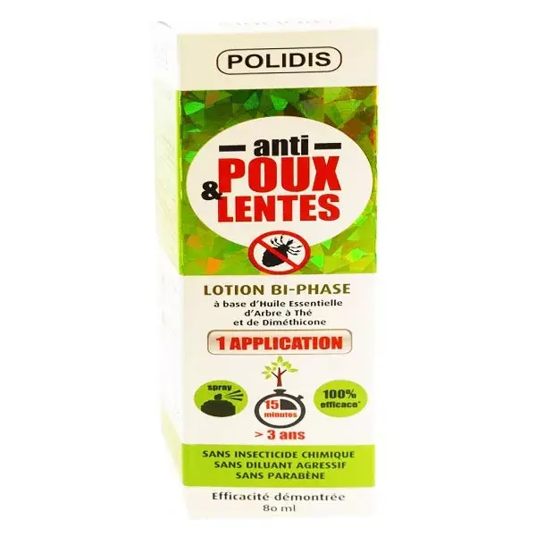 Polidis Anti Poux & Lentes Lotion Bi-Phase 80ml
