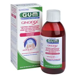 Gum Bain de Bouche Gingidex Traitement d'Attaque Anti-Plaque 300ml