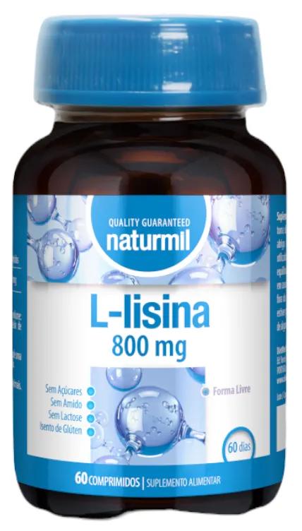 Naturmil L-Lysine 800 Mg 60 Tablets