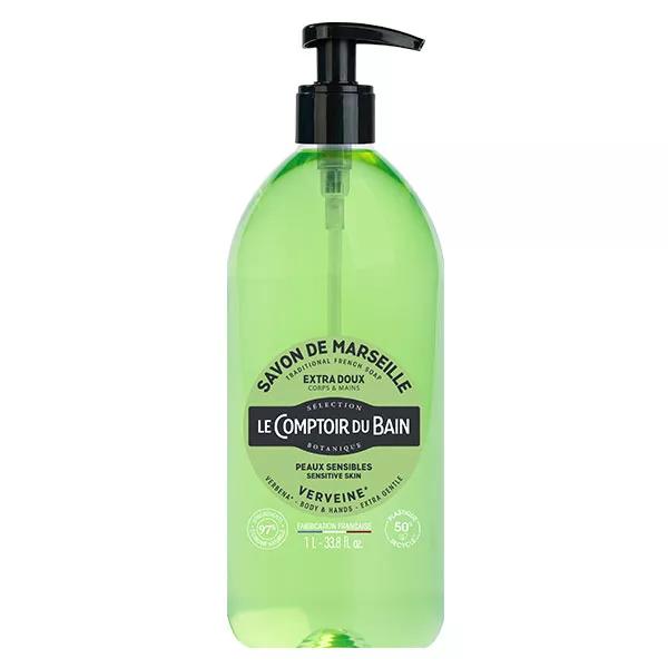 Le Comptoir du Bain Jabón de Marsella Verbena Extra Suave 1L