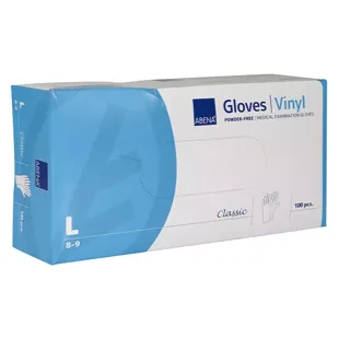 Abena Guanti in Vinile Senza Polvere Taglia L 100 unità