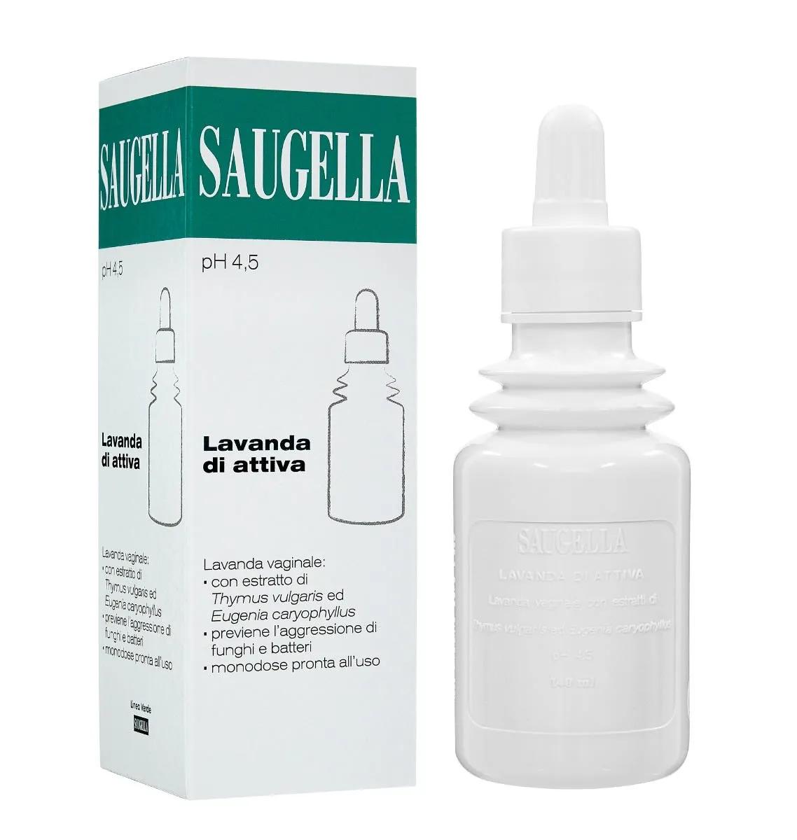 Saugella Lavanda Di Attiva Vaginale pH 4,5 Flacone 140 ml