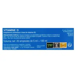 Juvamine Vitamine D 2000 UI 20 ampoules