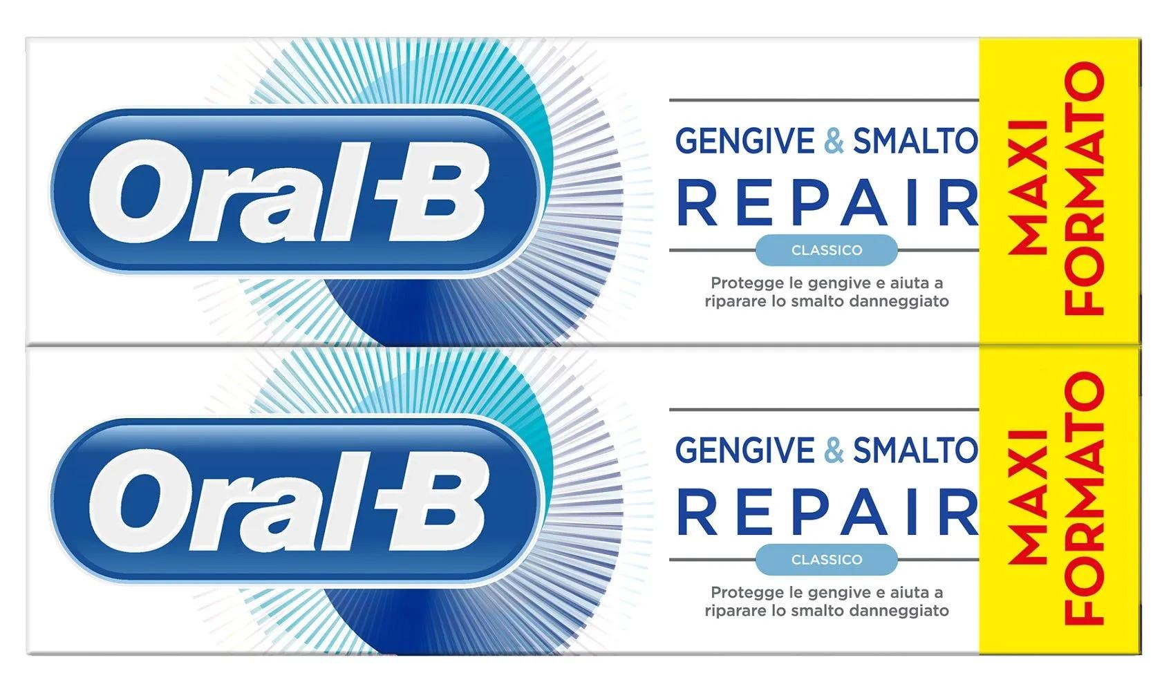 Oral-B Dentifricio Gengive & Smalto Repair 2x75ml