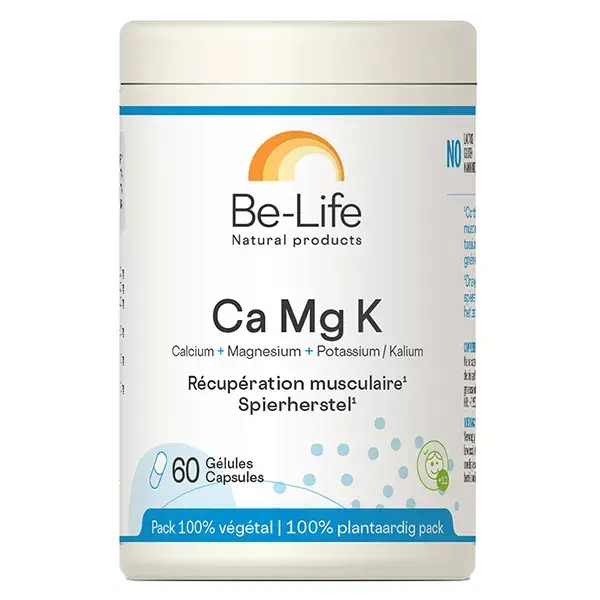 Be-Life Ca Mg K 60 gélules