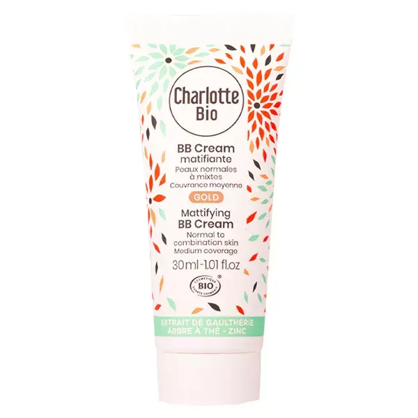 Charlotte Bio Le Teint BB Mattifying Cream Gold Combination Skin Organic 30ml