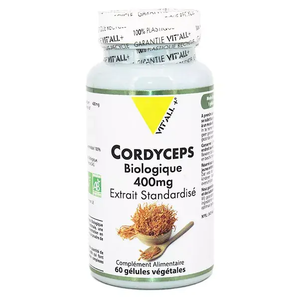 Vit'all+ Cordyceps 400mg Bio 60 gélules végétales