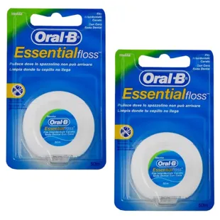 Oral-B Silk Essential Floss with Mint Wax 2x50 m