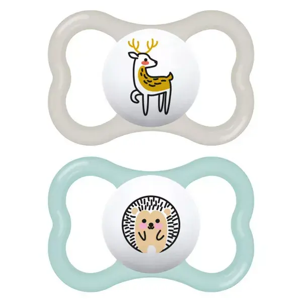 MAM Supreme Silicone Pacifier +6m Castor Flower Set of 2
