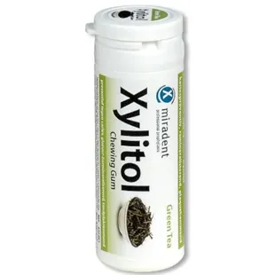 Vaminter Miradent Xylitol Green Tea Chewing Gum 30 Units