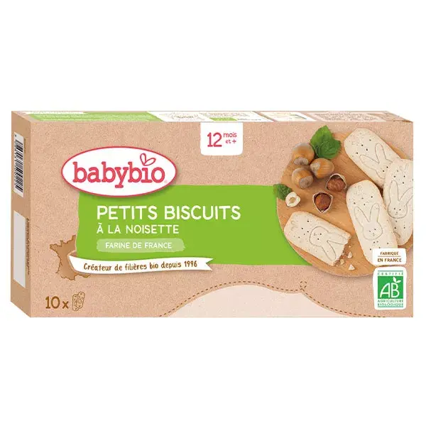 BabyBio Petits Biscuits Galletitas de Avellanas +12m 160g