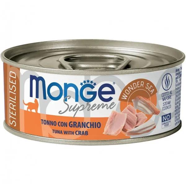 Monge Supreme Tonno Granchio Gatti Adulti Sterilizzati 80 G