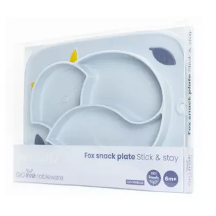 InnoGIO GIOfresh Fox Snackbord Stick & Stay Siliconen Bord +6m Blauw