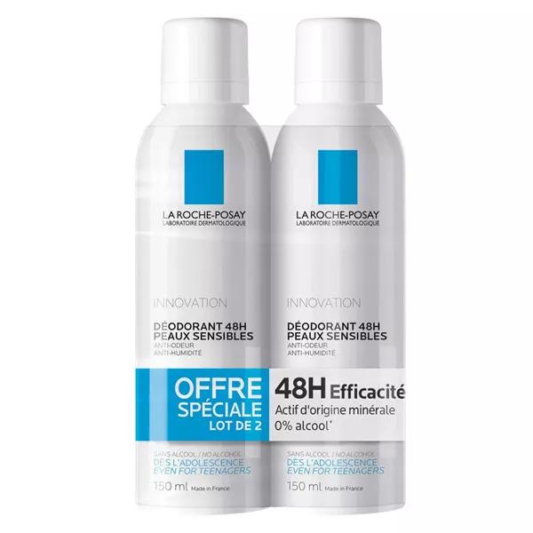 La Roche Posay Desodorante Aérosol 24h x 2 uni x 150ml