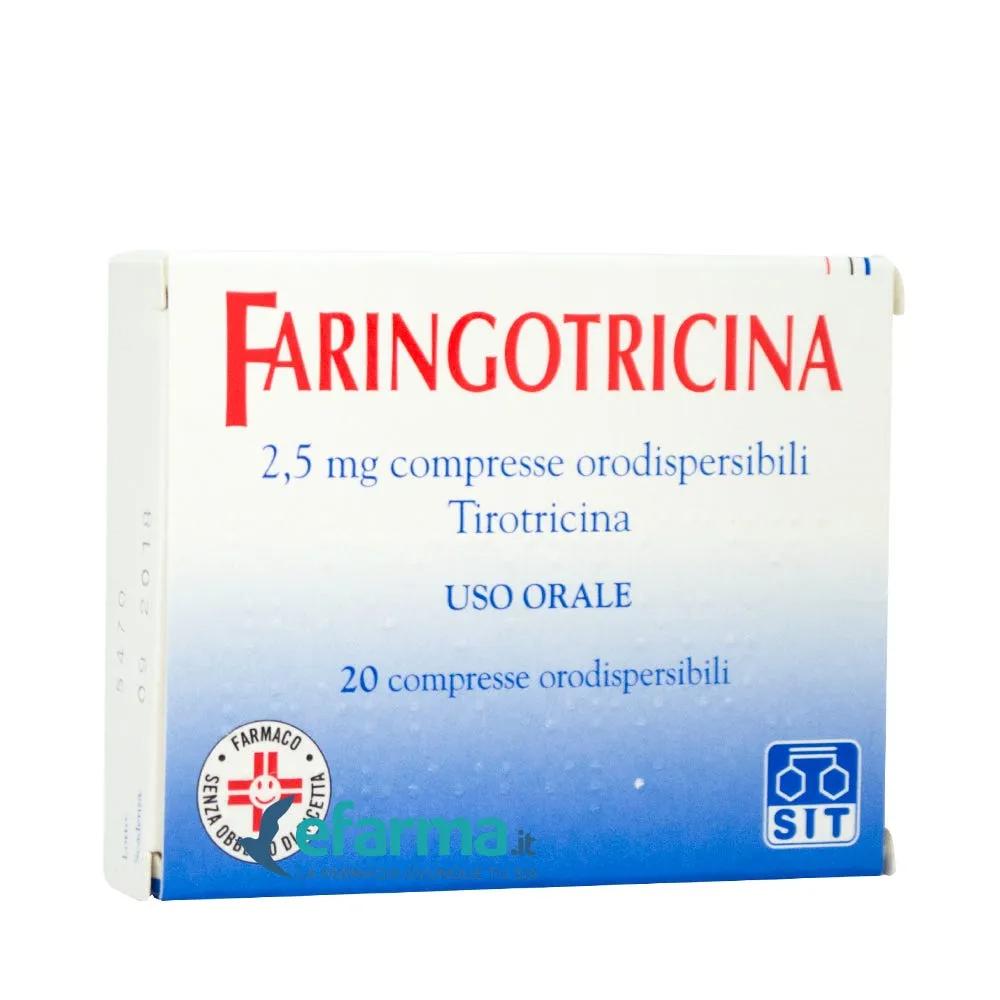 Faringotricina 2,5 mg Tirotricina Stomatiti 20 Compresse