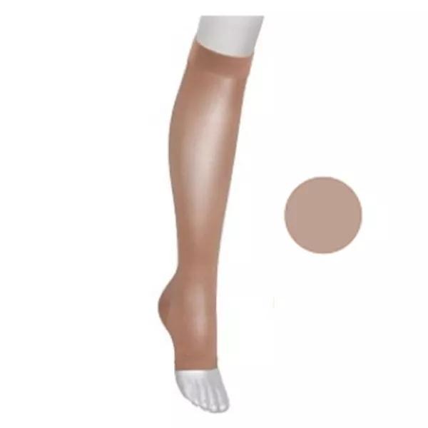 Calzini trasparenti aperti Veinax classe 2 lunghi taglia 4 beige discreto