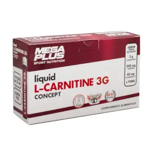 Mega Plus Liquid L-Carnitine 3G Concept 14 Vials