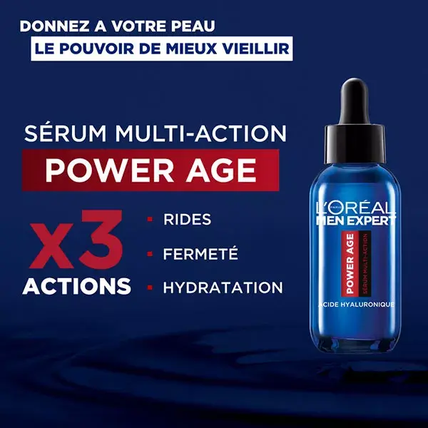 L'Oréal Men Expert Power Age Sérum Multi-Action Acide Hyaluronique 30ml