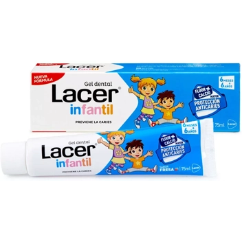 Higiene bucal infantil: Lacer Gel Dental infantil Fresa 75 ml