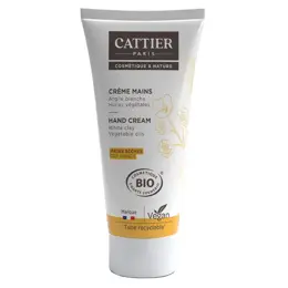 Cattier Argile Blanche Crème Mains Sèches Bio 75ml