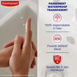 Elastoplast Waterproof Pansement Résistant à l'Eau 20 unités