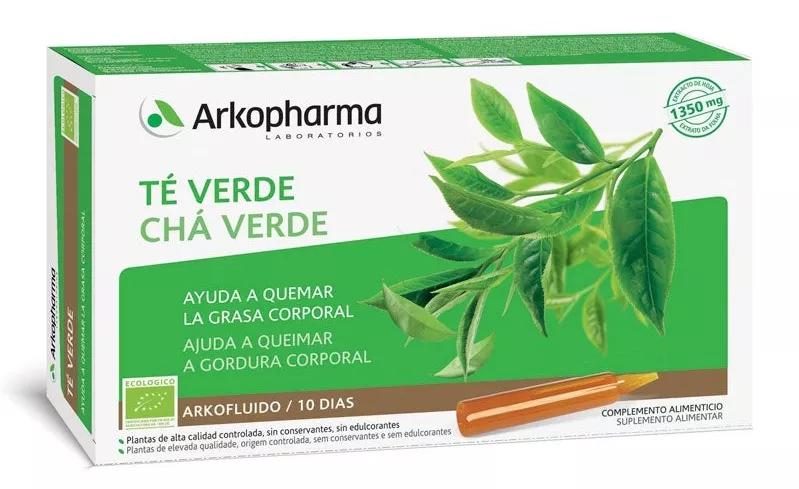 Arkopharma ArkoFluidos Chá Verde BIO 10 Ampolas