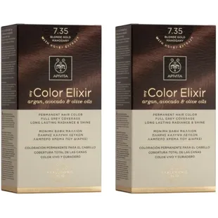 Apivita My Color Elixir Hair Dye N735 Golden Mahogany Blonde 2 units