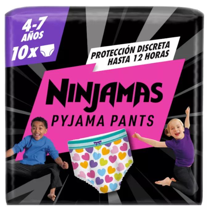 Dodot Pañales Braguita Ninjamas Carry Pack Corazón T7 (17-30 Kg) 10 uds