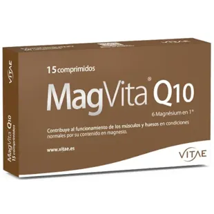 Vitae MagVita Q10 6 Magnesium Salts, Coenzyme Q10 and B6 15 Tablets