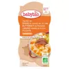 Babybio Repas Midi Bol Panais Butternut Canard Polenta +12m Bio 2 x 200g