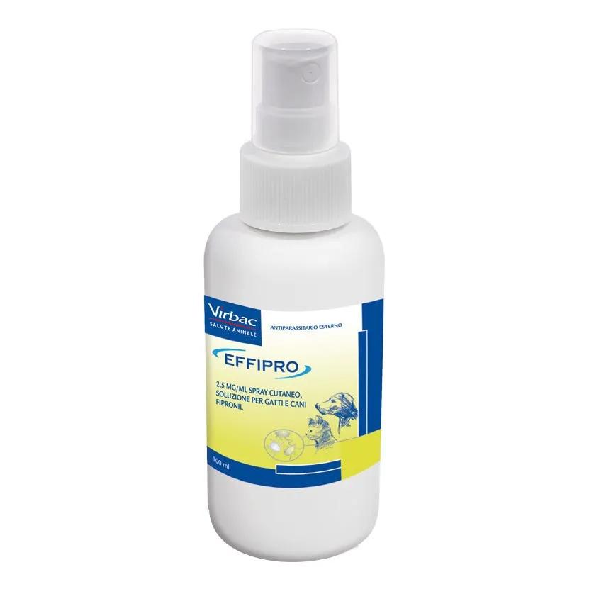 Virbac Effipro Spray Soluzione Antiparassitaria Cani e Gatti 100 ml