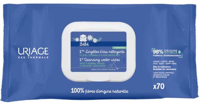 Uriage Bébé 1ères Lingettes Nettoyantes x 70