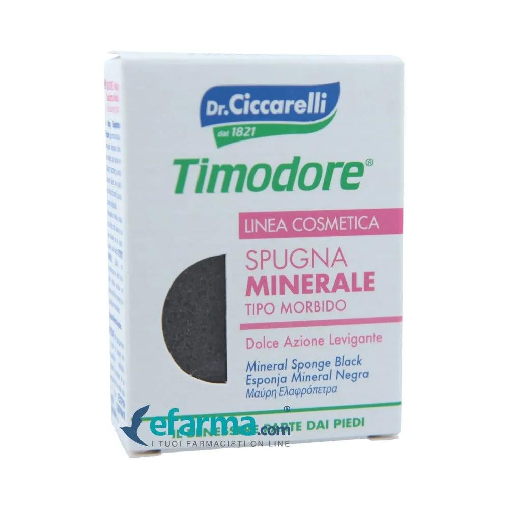 Timodore Spugna Minerale Nera Morbida Levigante