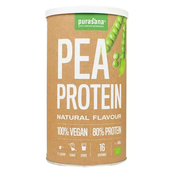 Purasana Natural Pea Protein Organic Powder 400g
