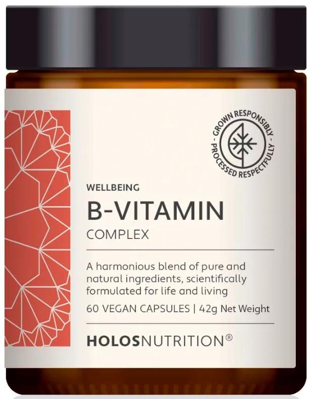 Complexe de vitamines B Holos Nutrition 60 capsules végétaliennes