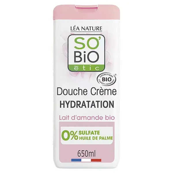 So'Bio Étic Douche Crème Hydratation Lait d'Amande Bio 650ml