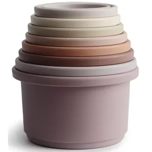 Cubos Empilháveis Mushie Pétala Sólida